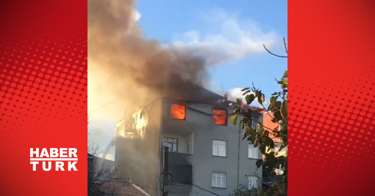 Ümraniye’de korkutan yangın!