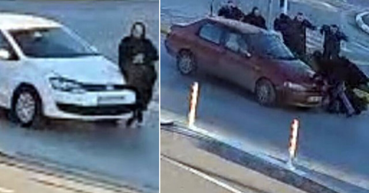 Böyle kaza görülmedi! Yaya geçidinde iki araç çarptı!