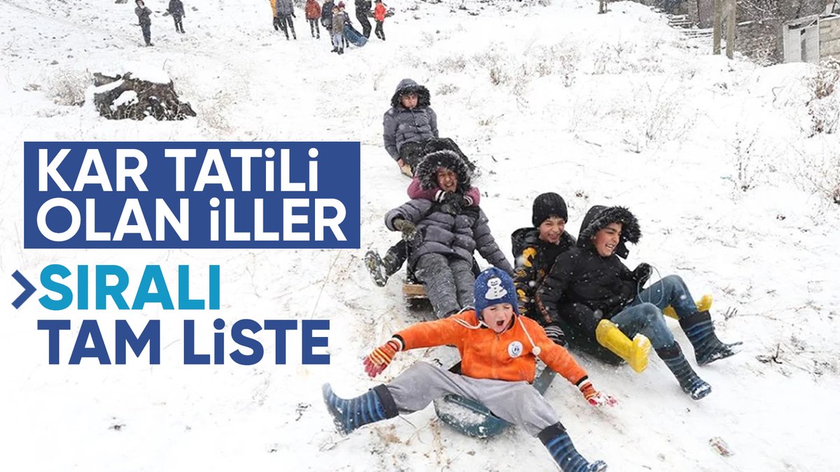 Türkiye’deki bazı illerde eğitime kar molası